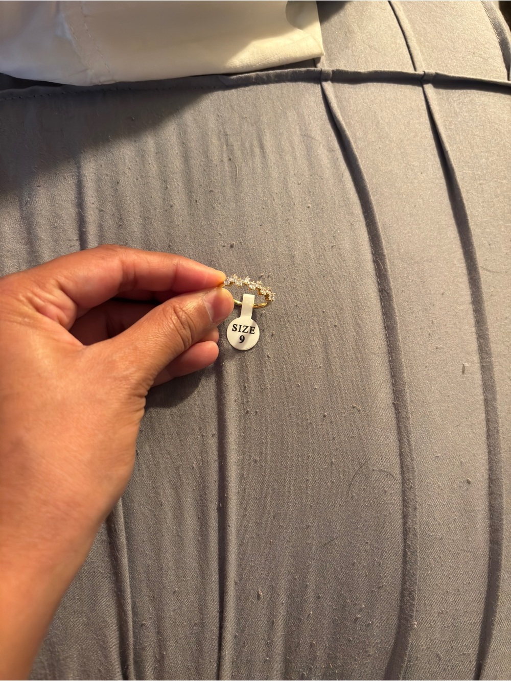14k Diamond ring size 9 - Picture 2 of 4